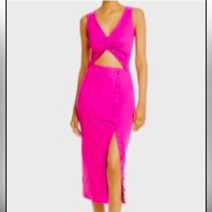 Fore cutout dress pink size medium